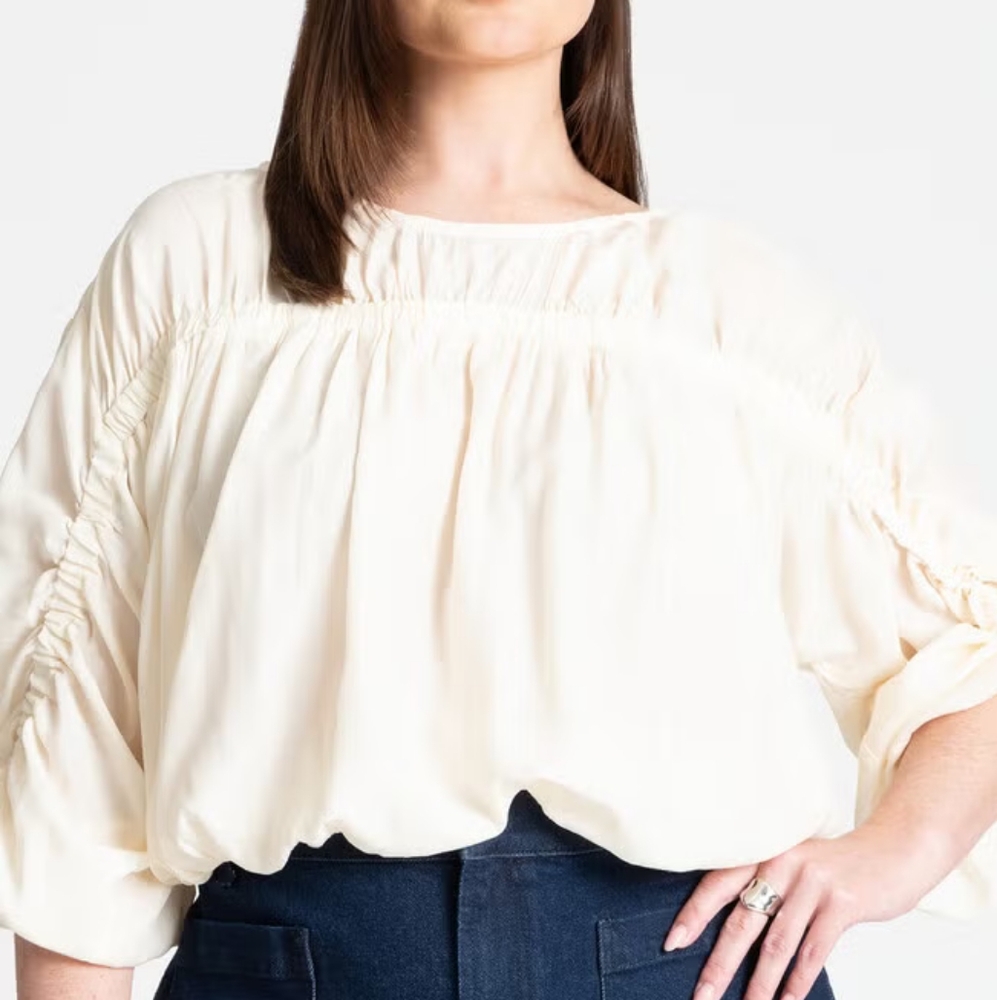 NWT Eloquii Elastic Detail Top